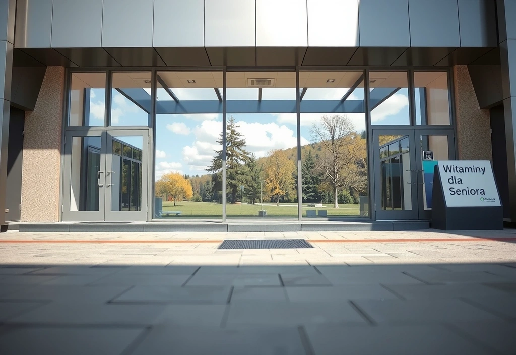 Biuro Witaminy dla Seniora w nowoczesnym budynku