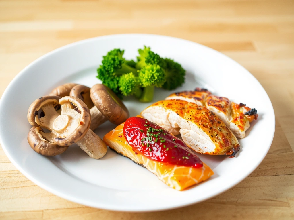 Mięso drobiowe, ryby i grzyby, źródła niacyny